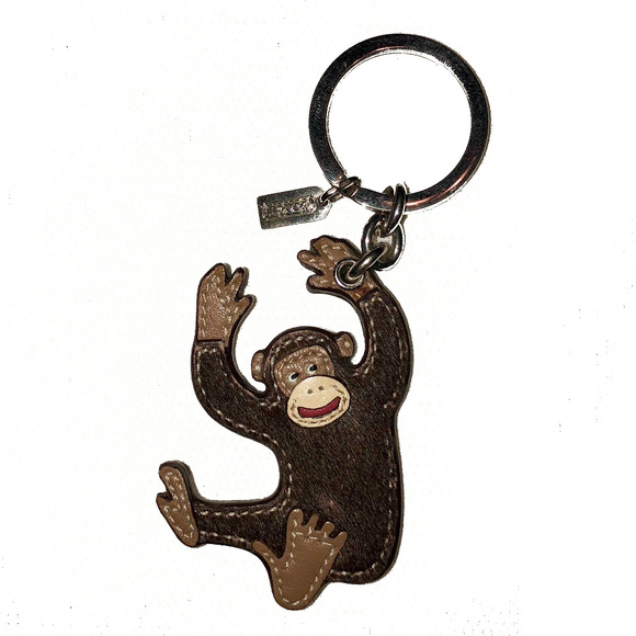 coach monkey keychain